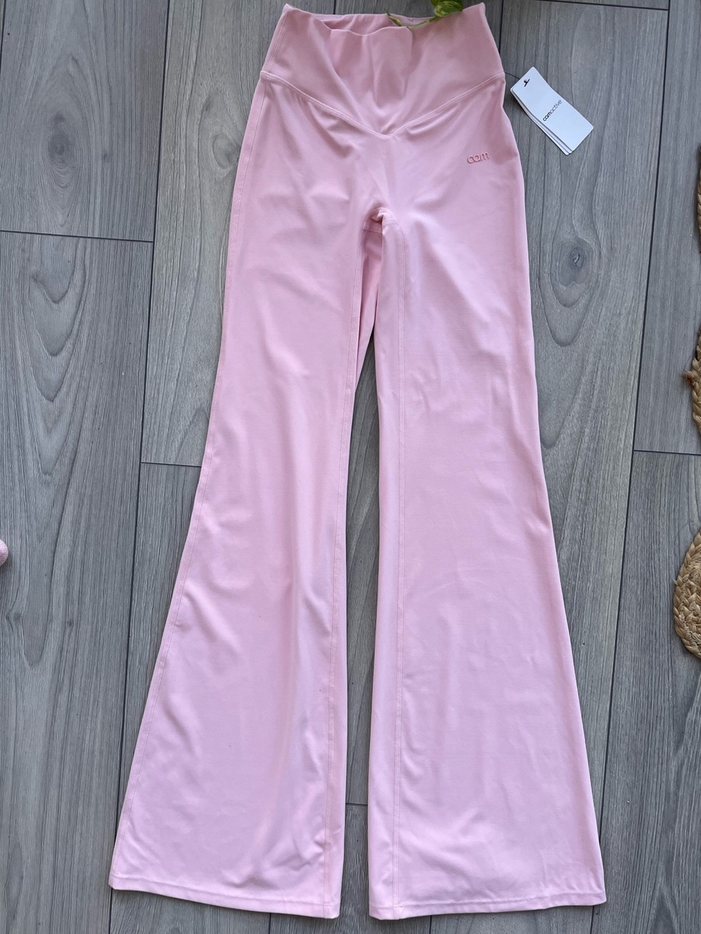 Ardene cam Activewear Baby Pink Flare Legging Tall XS